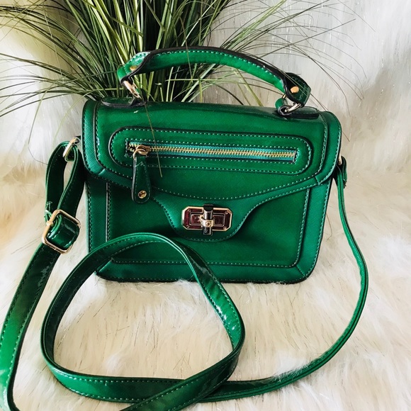 Black Rivet Handbags - Black River Green crossbody bag